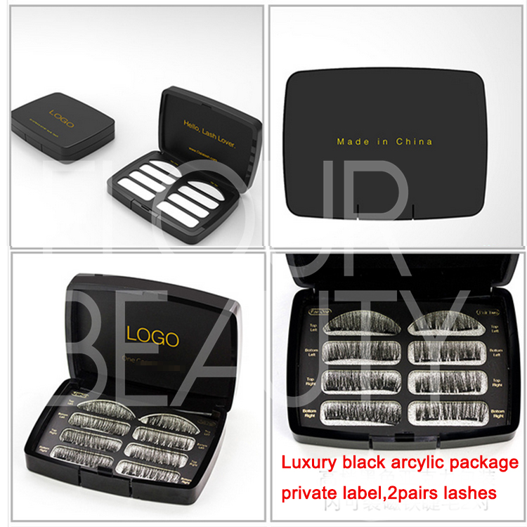 Full magneitc two sets of eyelashes private label USA  EA108